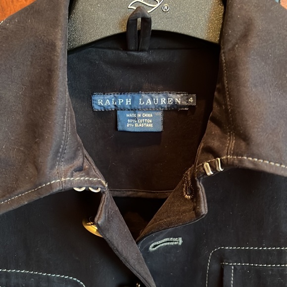 Women's Ralph Lauren Cotton Jacket / Navy / Size 4 - Picture 4 of 10